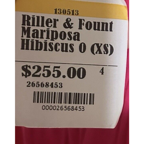 Riller & Fount Size 0 Mariposa Hibiscus Dress Flowy Summer - Picture 4 of 9